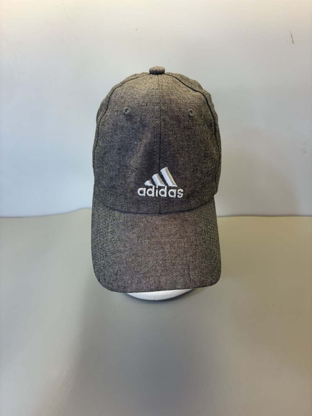 Adidas Hat Cap Gray Climalite Adjustable Strap Back